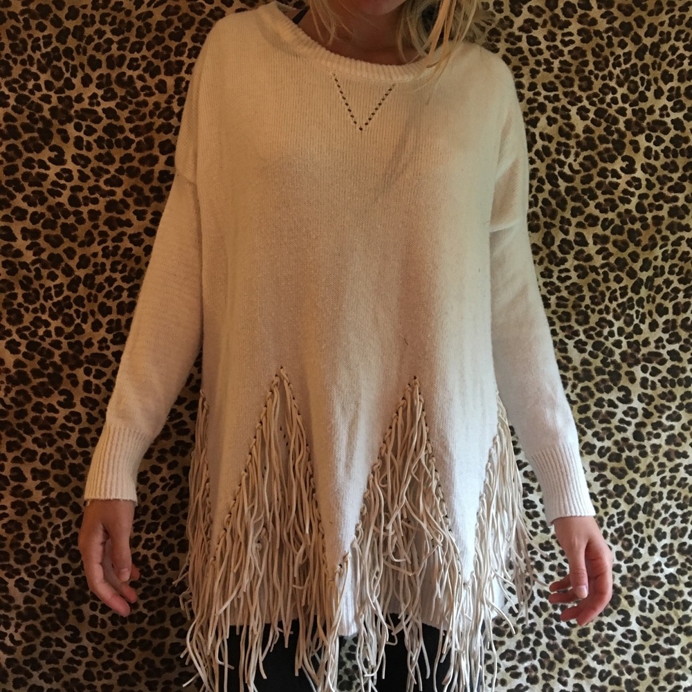 Fringed Sweater